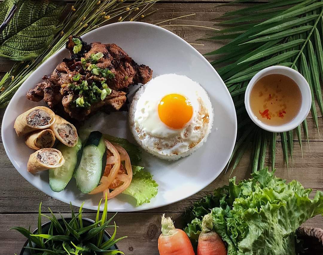 Order Com Thit Nuong Plate food online from Lemongrass Bistro store, Chino Hills on bringmethat.com