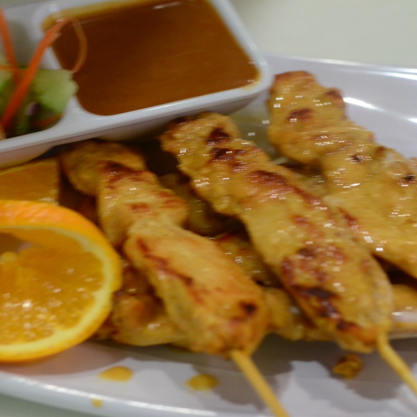 Order AP10. Chicken Satay food online from Taste of Thai store, San Bernardino on bringmethat.com