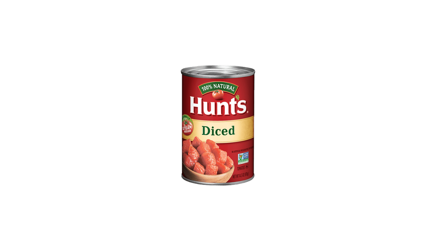 Order Hunt's Diced Tomatoes food online from Luv Mart store, Santa Cruz on bringmethat.com