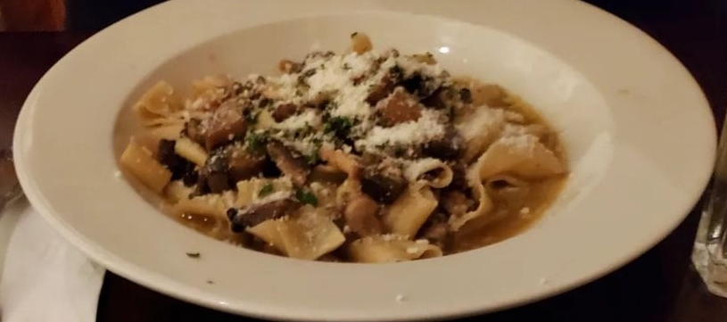 Order Pappardelle Funghi  food online from Il Corallo Trattoria store, New York on bringmethat.com
