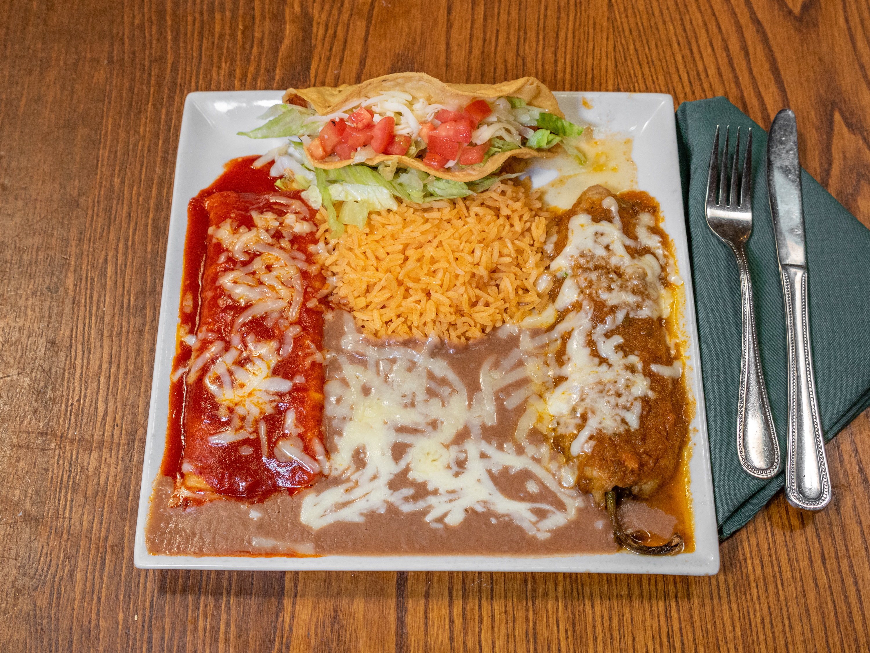 Order Gonzalez  Combo Plate food online from East Patio Mexicano store, Sacramento on bringmethat.com