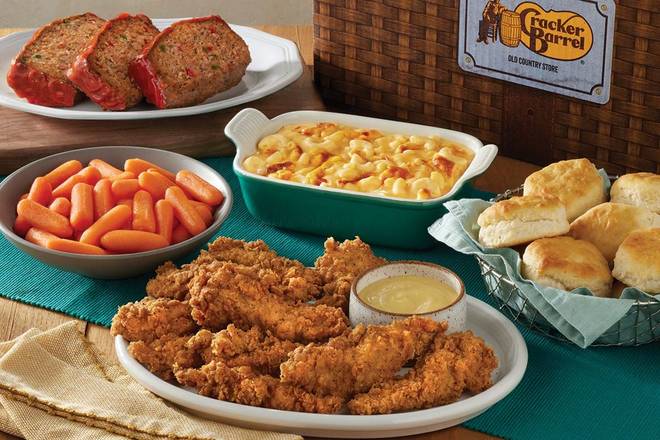 Order Meatloaf n' Chicken Tenders Family Meal Basket food online from Cracker Barrel Old Country Store store, Centerville on bringmethat.com