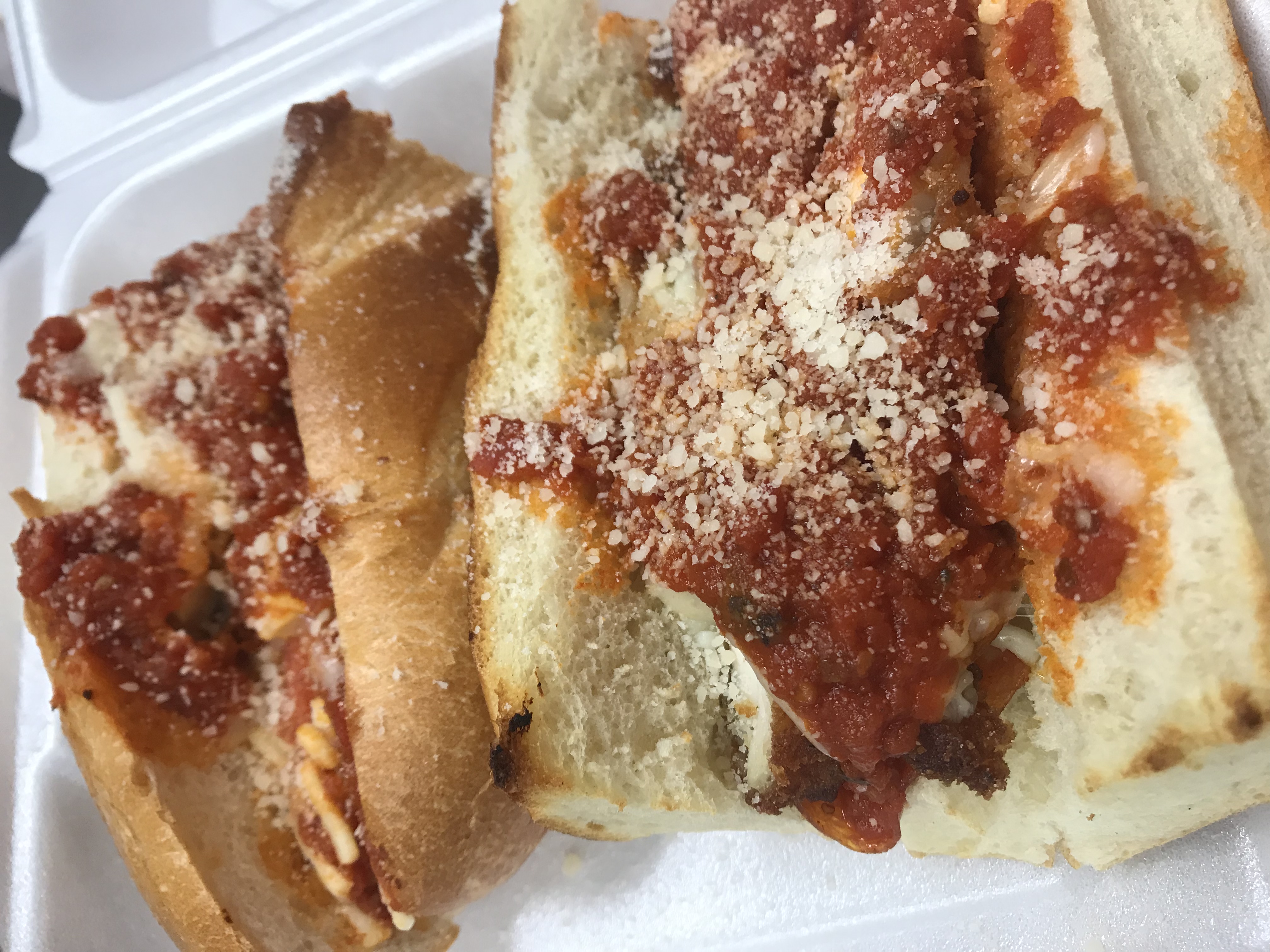 Order Pepperoni Chicken Parmesan Sandwich food online from Lennie Hoagies store, Philadelphia on bringmethat.com