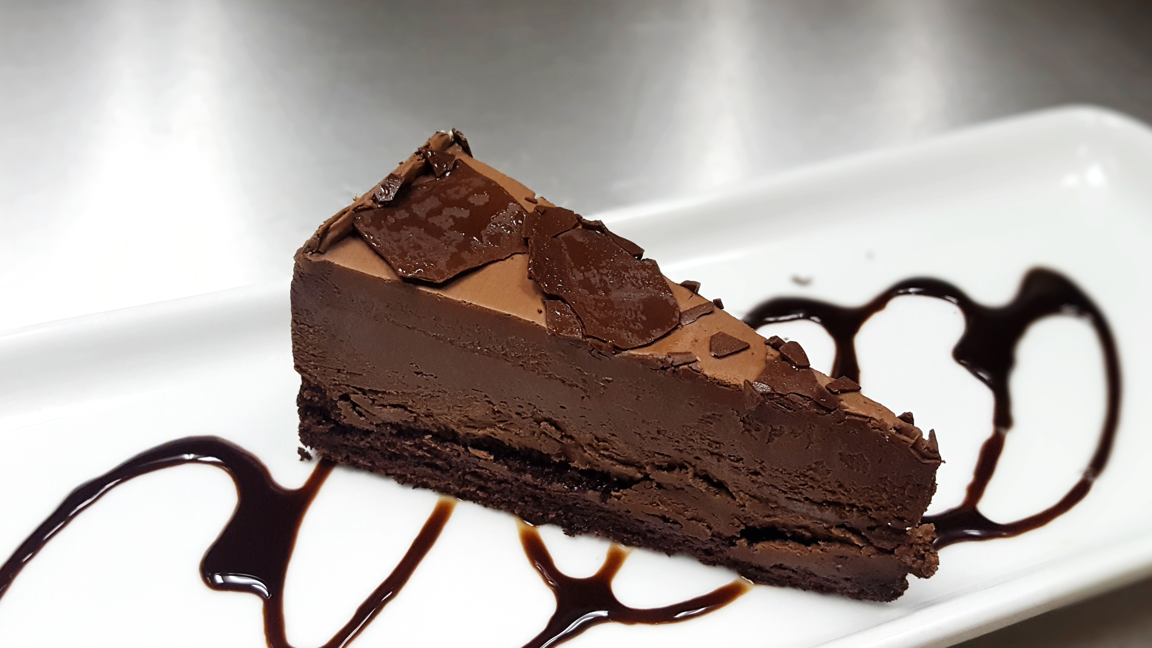 Order Chocolate Mousse Cake food online from Marios Pizza Center & Restaurant store, Middlesex on bringmethat.com