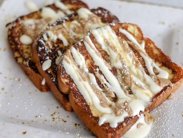 Order CINNAMON ROLL FRENCH TOAST food online from Black Walnut Cafe store, Conroe on bringmethat.com