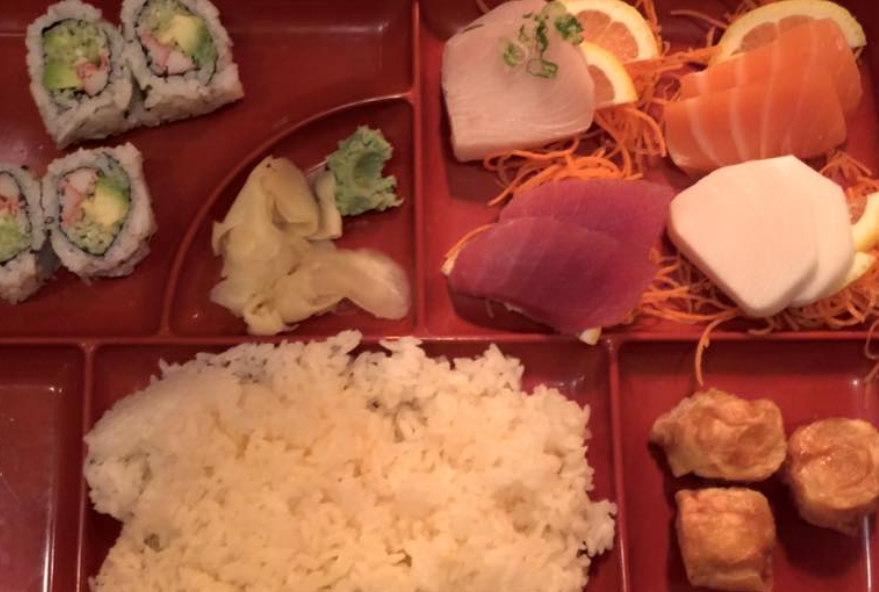 Order Sashimi Bento Box Dinner food online from Yamazaki Sushi & Hibachi store, Columbus on bringmethat.com