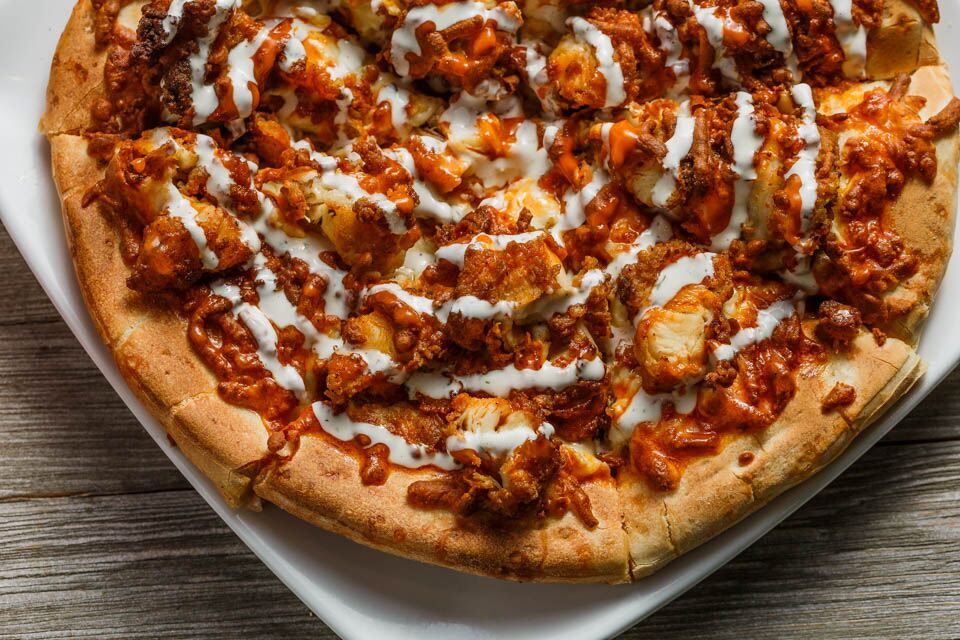 Order Buffalo Chicken Pizza food online from Big Mike's Sports Bar & Grill store, Denham Springs on bringmethat.com