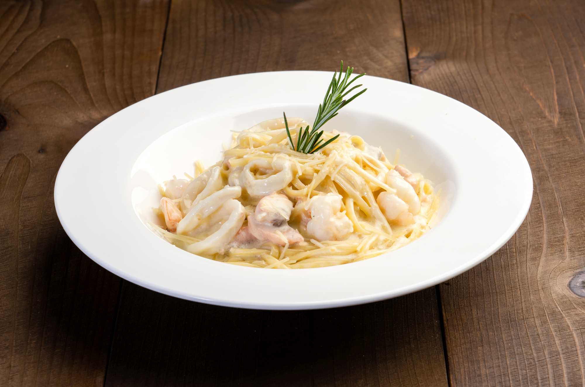 Order Seafood Pasta food online from Masal Cafe store, Brooklyn on bringmethat.com