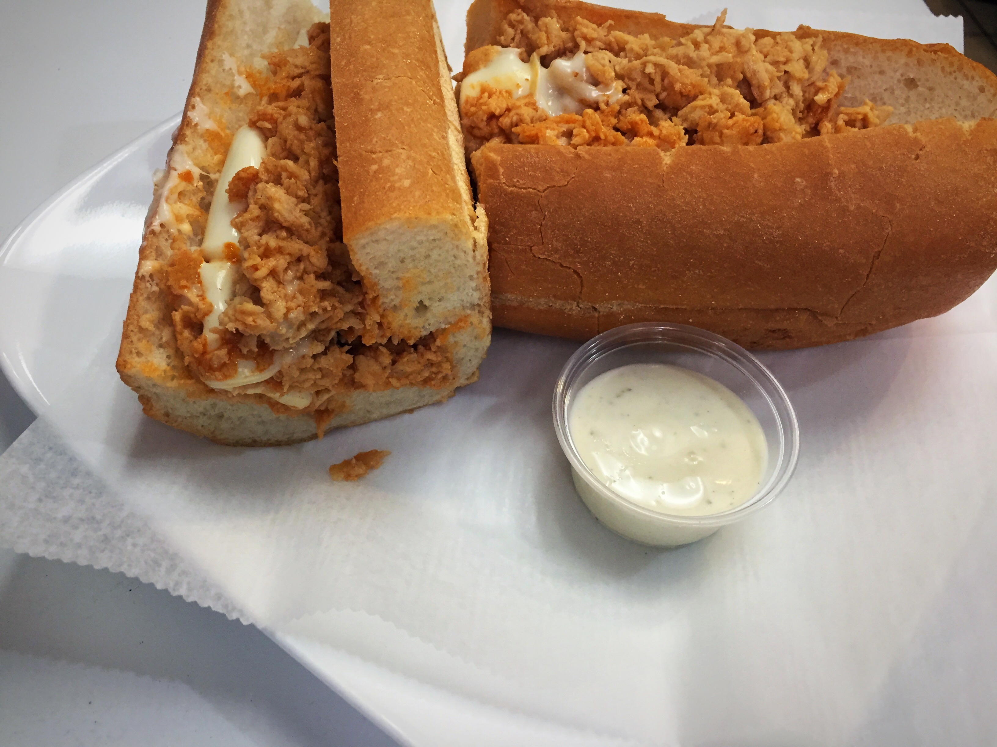 Order Buffalo Chicken Cheesesteak Sandwich food online from Healthy Garden & Gourmet Pizza store, Collingswood on bringmethat.com