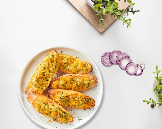 Order Cheesy Mystery Garlic Bread food online from The Sub Godfather store, Fort Worth on bringmethat.com
