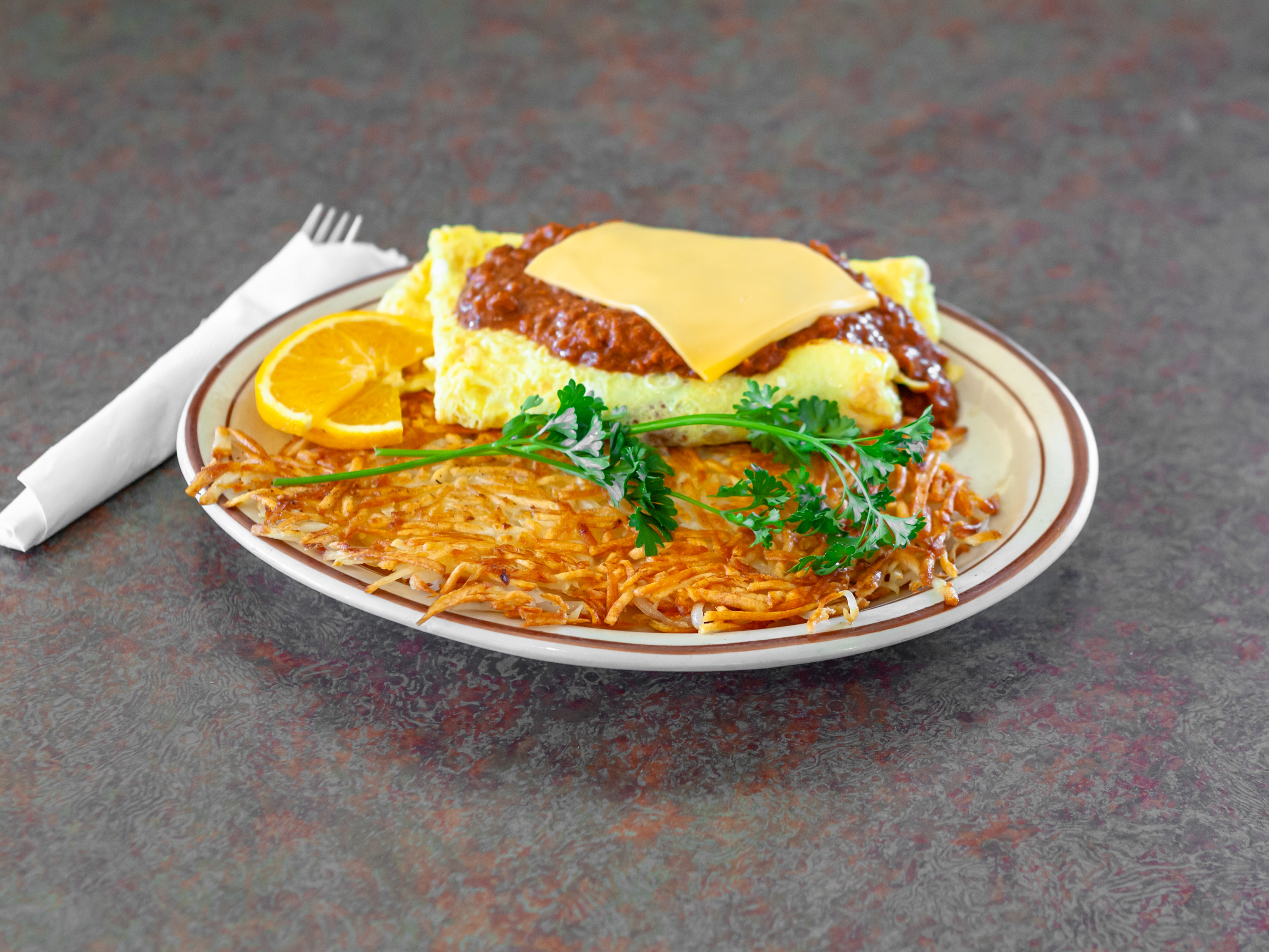 Order Cheese Omelette food online from Chef Coffee Shop store, Arcadia on bringmethat.com