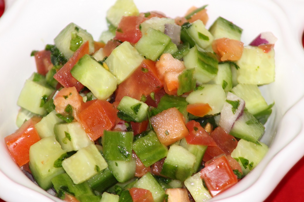 Order Shirazi Salad food online from La Vie Bistro store, Los Angeles on bringmethat.com