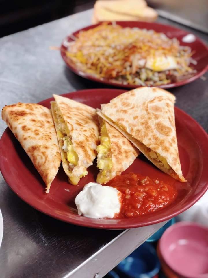 Order Veggie Quesadilla food online from Sgt. Peppers Cafe store, Edwardsville on bringmethat.com