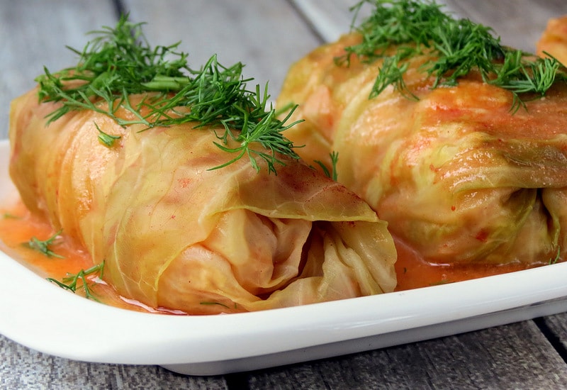 Order Stuffed cabbage  food online from Haus Of Pizza store, Palm Desert on bringmethat.com