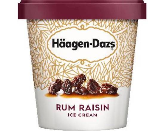 Order Haagen Dazs Pint - Rum Raisin food online from Ice Cream & More Anaheim store, Anaheim on bringmethat.com