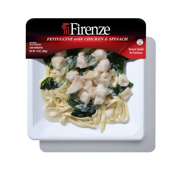 Order Fettuccini with Chicken and Spinach food online from Frozen Foodies store, Chicago on bringmethat.com