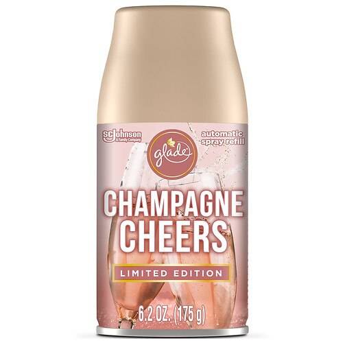 Order Glade Champagne Cheers Automatic Spray Refill, Limited Edition Champagne Cheers - 6.2 oz food online from Walgreens store, Gretna on bringmethat.com