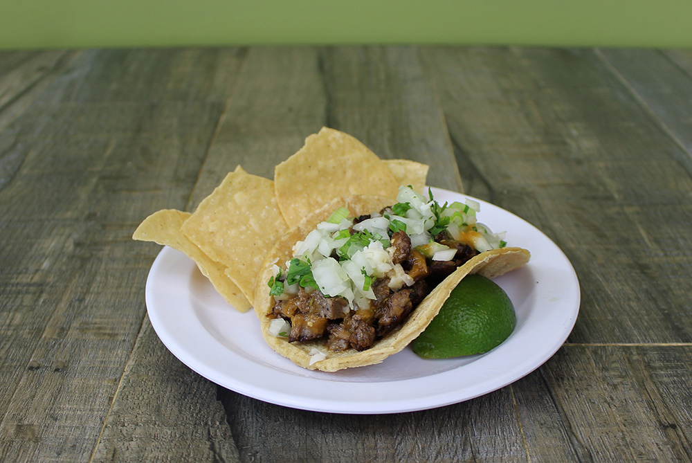 Order Carne Asada Taco food online from Benny Munchies store, Culver City on bringmethat.com