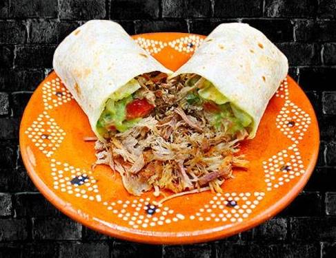 Order Carnitas Burrito food online from RIVAS MEXICAN GRILL store, Fort Mohave on bringmethat.com