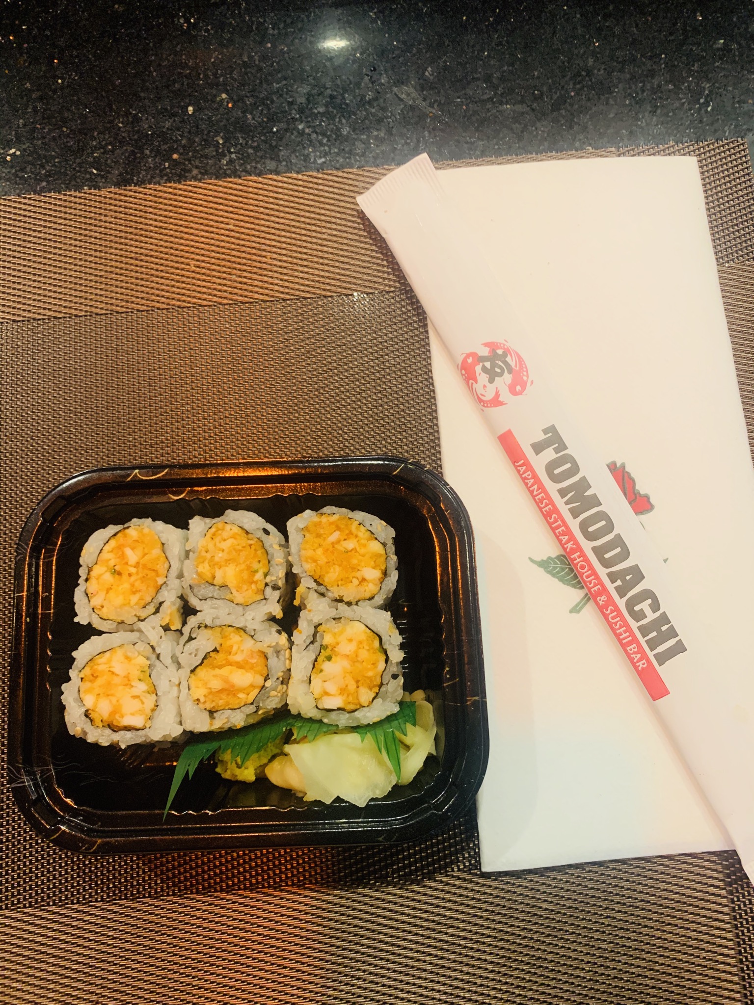 Order 8. Spicy Shrimp Roll food online from Tomodachi Japanese Steakhouse & Sushi Bar store, Royersford on bringmethat.com