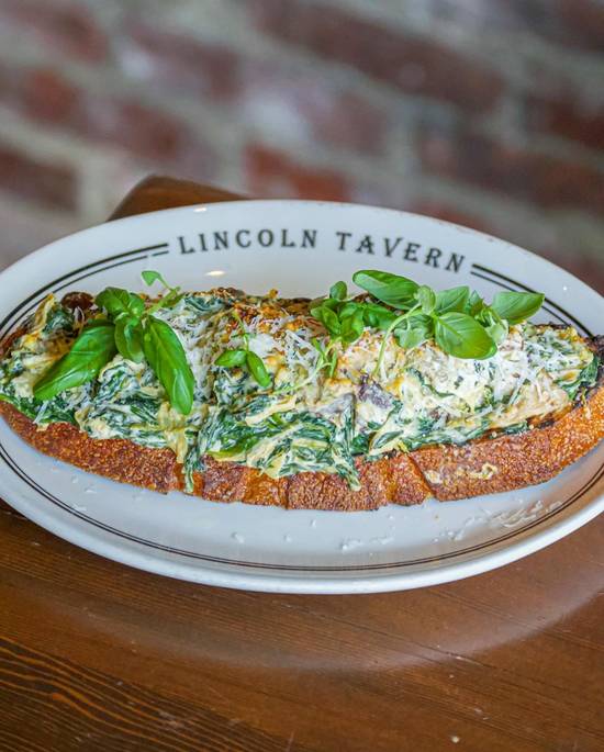 Order Spinach and Artichoke Toast food online from Lincoln Tavern and Restaurant store, Boston on bringmethat.com