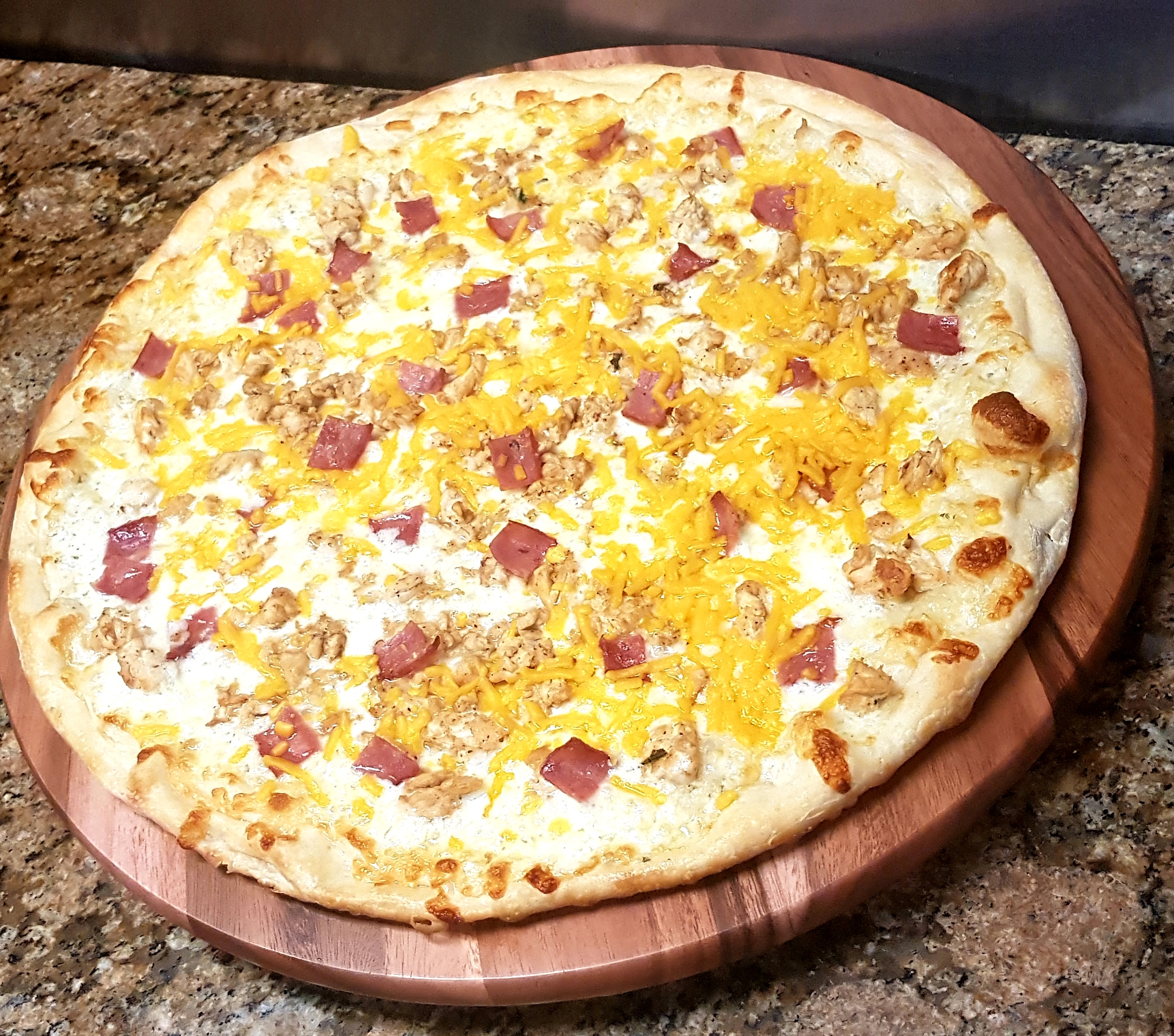 Order Chicken Bacon Ranch Pizza food online from MC Pizza store, Harrisburg on bringmethat.com