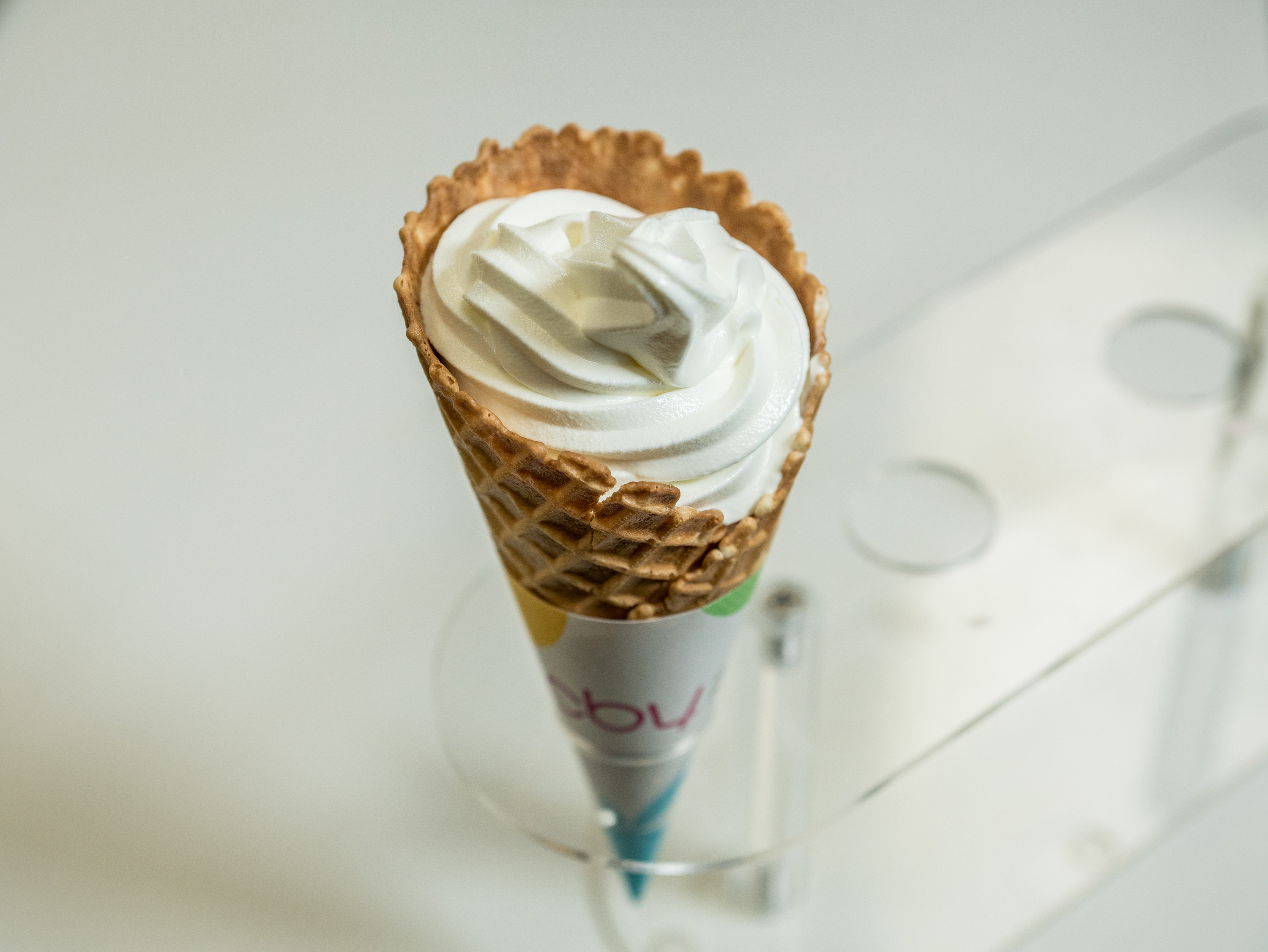Order Soft Serve Frozen Yogurt Dipped Waffle Cone food online from TCBY store, Bismarck on bringmethat.com