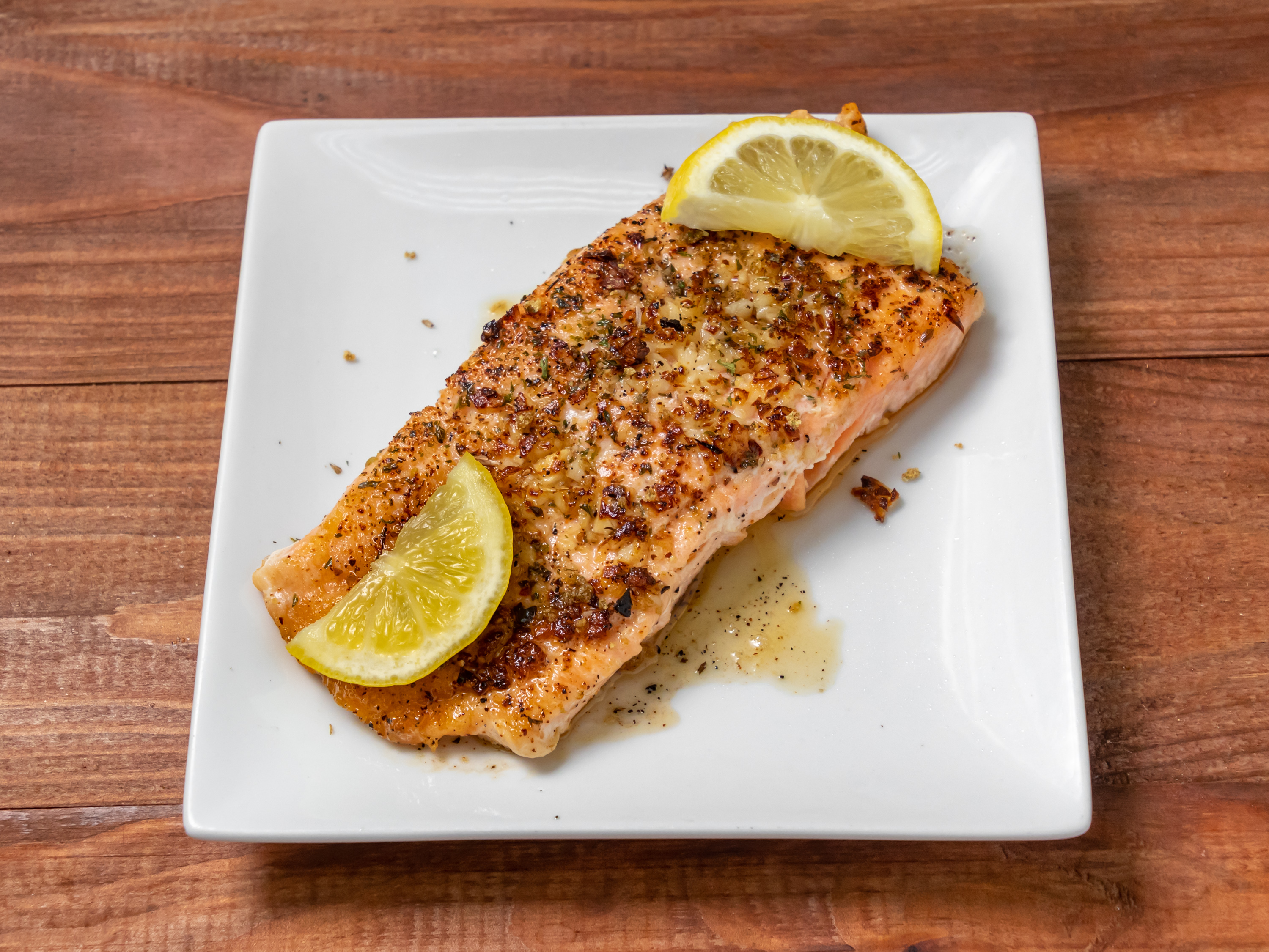 Order Garlic Butter Salmon food online from Variety Meals store, Stockbridge on bringmethat.com