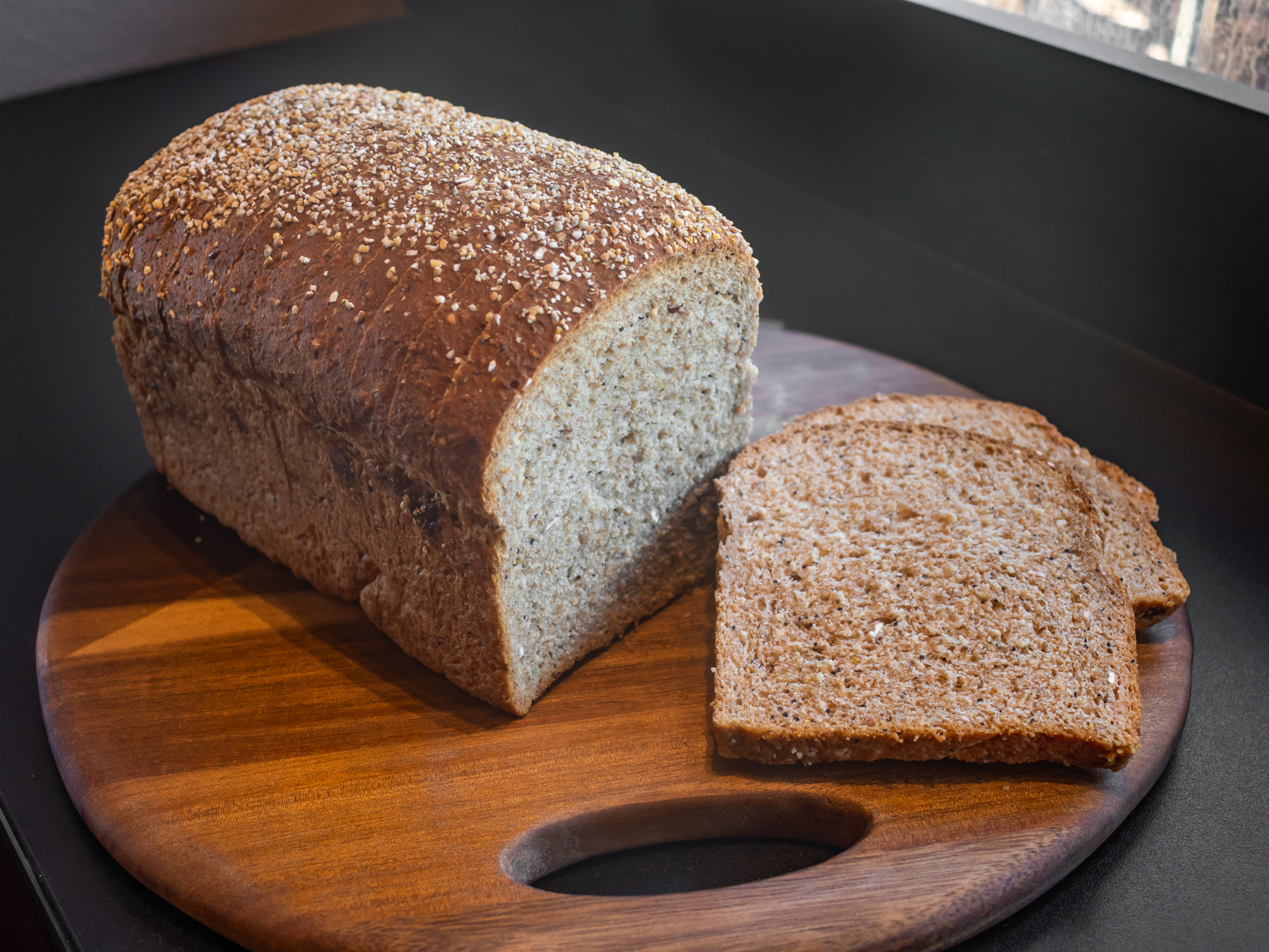 Order Nine Grain Loaf food online from Aspen Mills Bakery & Cafe store, La Quinta on bringmethat.com