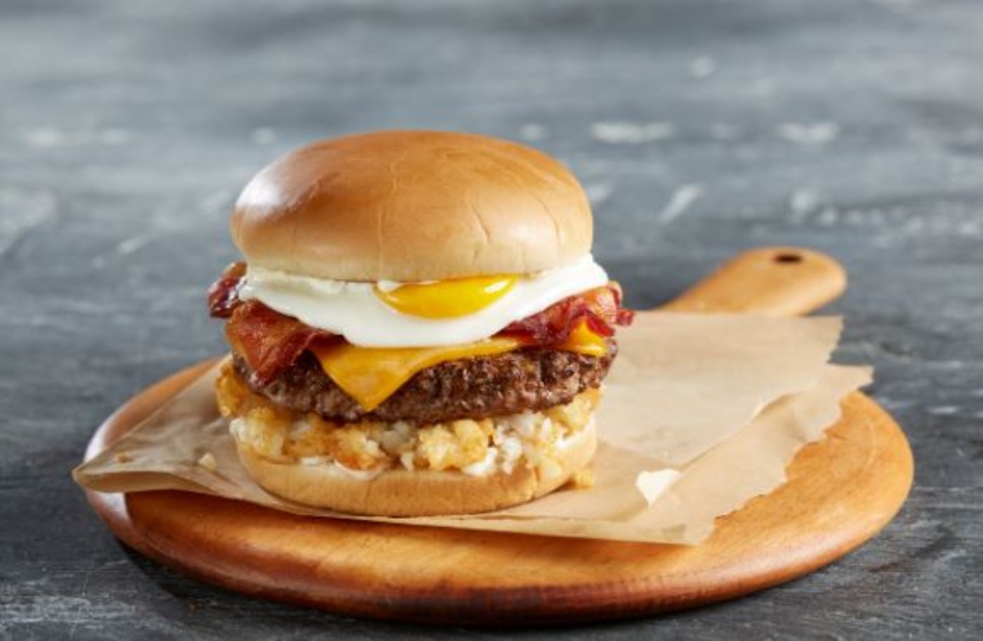 Order Breakfast Burger food online from Marie Callenders Restaurant & Bakery store, Riverside on bringmethat.com