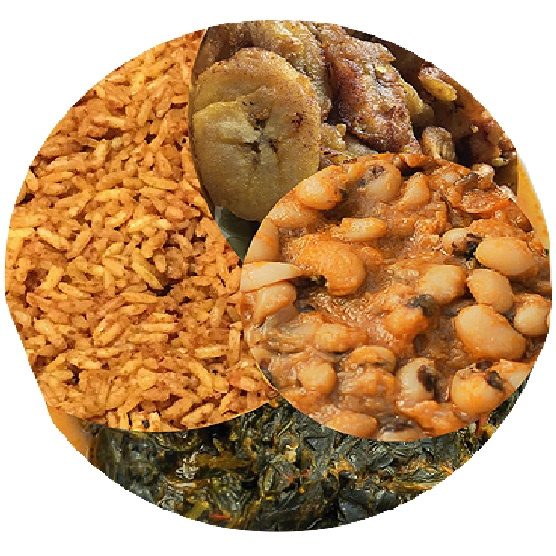 Order VEGAN Delight - Choose 3 - Rice , Greens and More! food online from Flavors Of Africa store, Lilburn on bringmethat.com