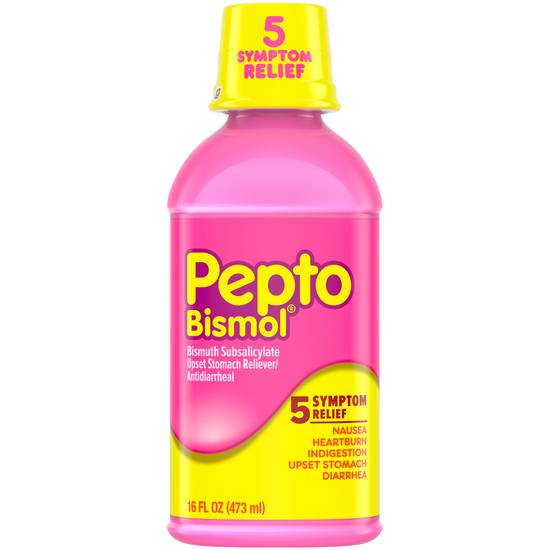 Order Pepto Bismol Upset Stomach Reliever/Antidiarrheal Original (16 oz) food online from Rite Aid store, PITTSBURGH on bringmethat.com