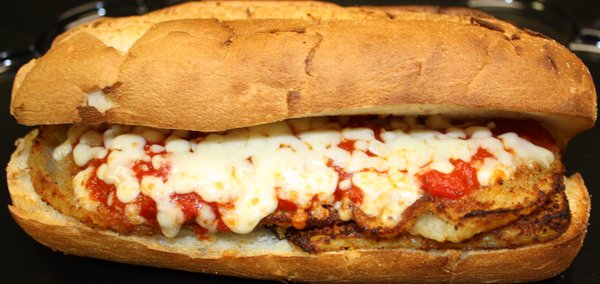 Order Eggplant Parmigiana Sub food online from Little italy pizza store, Brooklyn on bringmethat.com