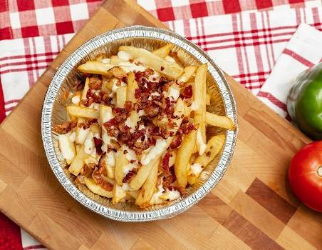 Order Bacon Cheese Fries food online from The Chicken Chicken Place store, Washington on bringmethat.com
