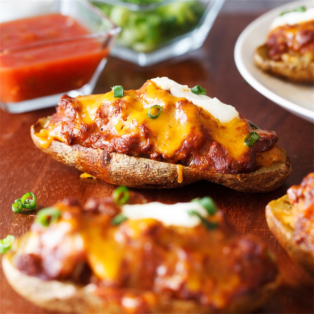 Order Mexican Potato Skins food online from Jackson Hole store, Englewood on bringmethat.com