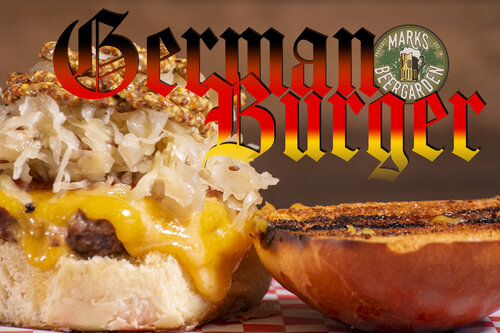 Order German Burger  food online from Mark’s Beer Garden store, Prescott on bringmethat.com