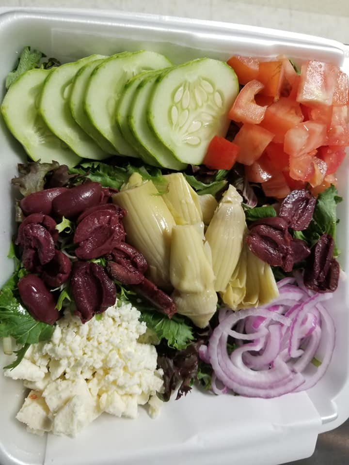 Order The Greek Freek Salad food online from Curbin Cuisine store, Des Moines on bringmethat.com