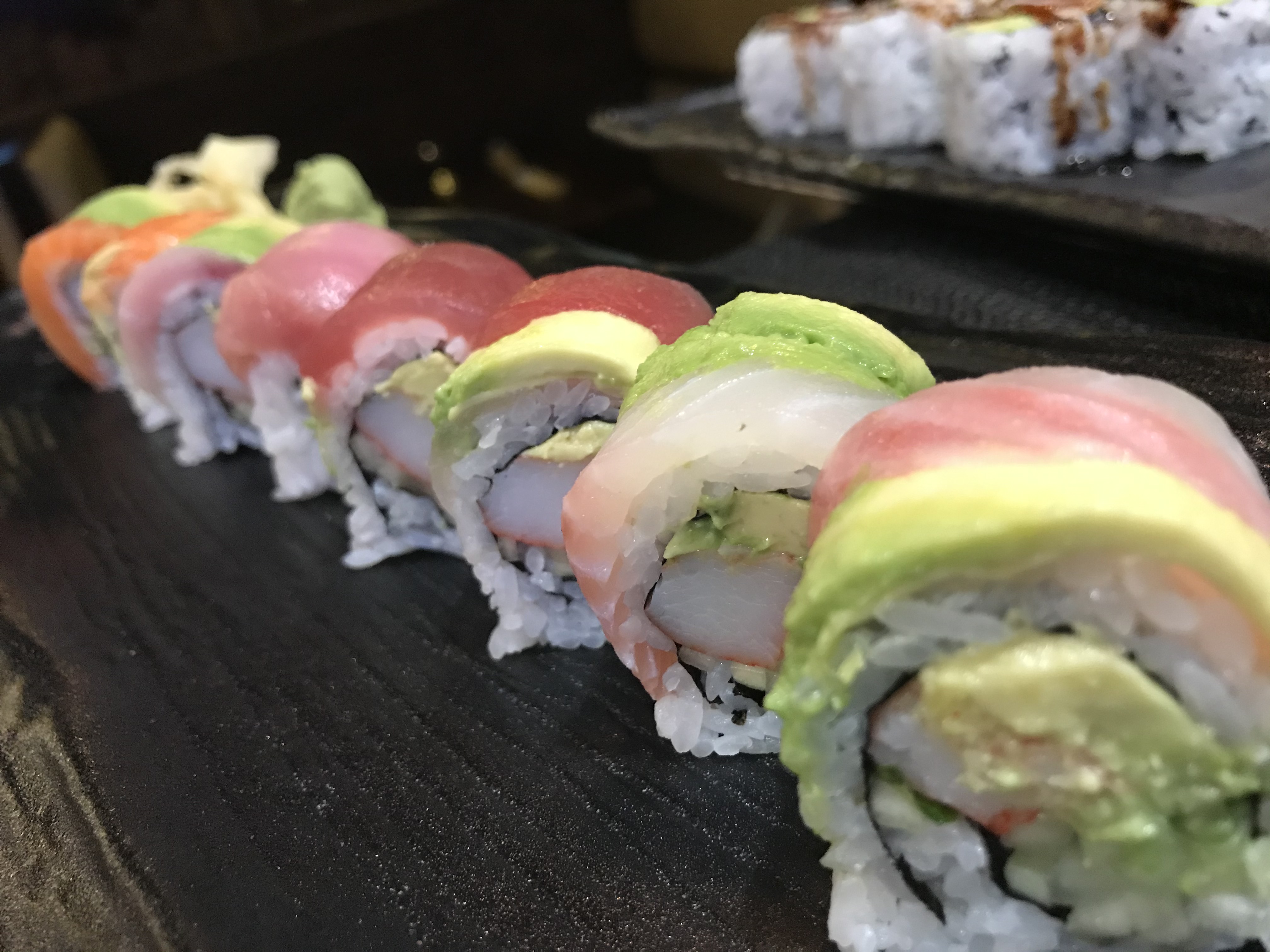 Order Rainbow Roll food online from Mika French Sushi store, Sugar Hill on bringmethat.com