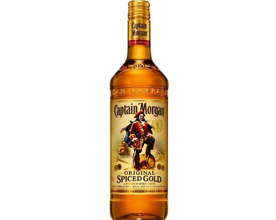 Order Captain Morgan Spiced, 750mL rum (35.0% ABV) food online from Babaro Liquor Store store, Peabody on bringmethat.com