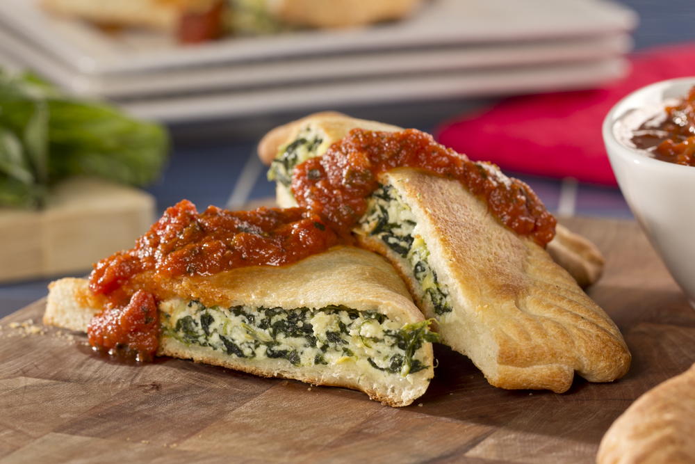 Order Spinach and Artichoke Calzone food online from Sicilian Pizza - Alexandria store, Alexandria on bringmethat.com