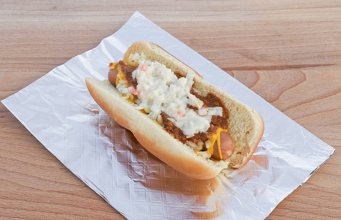 Order All-the-way Hot Dog  food online from The Atomic Dog store, Charlotte on bringmethat.com