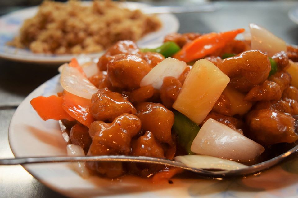 Order D14. Sweet & Sour Pork food online from Ying Cafe store, Watauga on bringmethat.com
