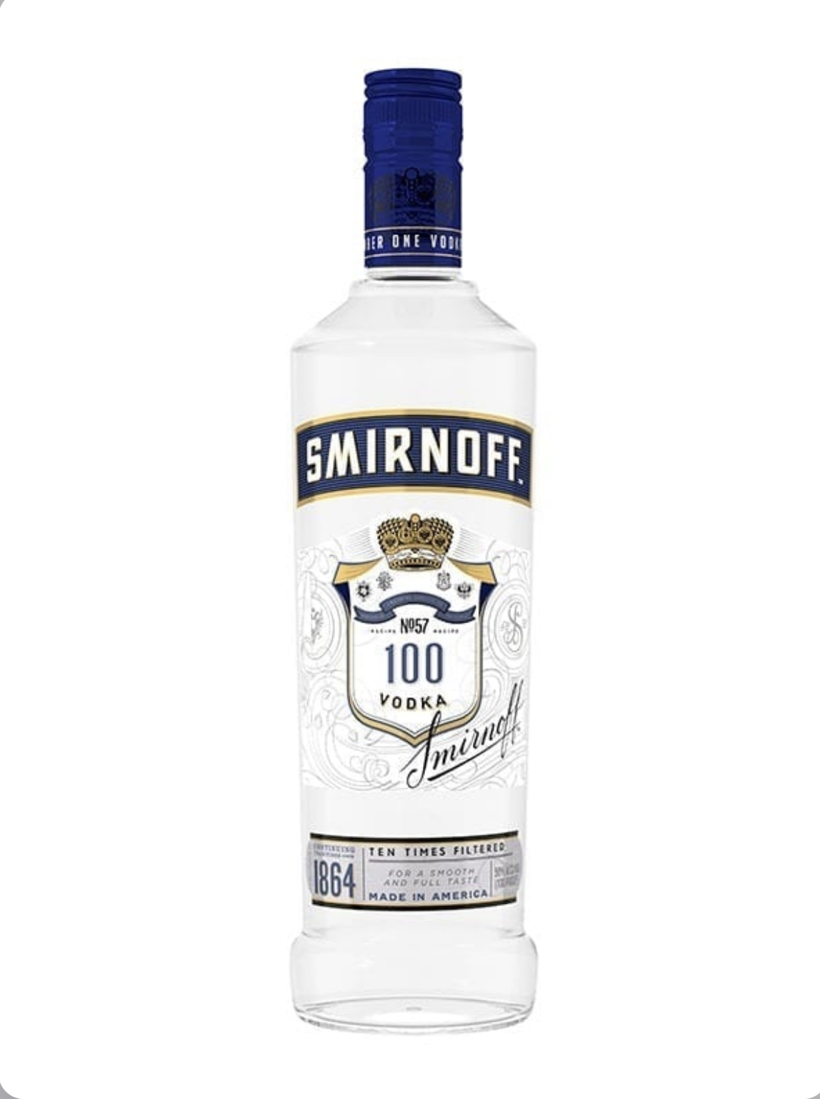 Order Smirnoff 100 Proof  750 ml  food online from Divine Wine and Spirits store, San Diego on bringmethat.com
