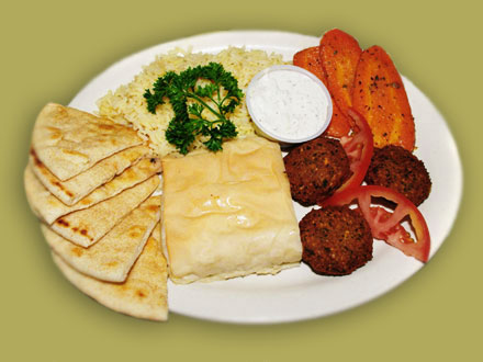 Order Spanakopita and Falafel food online from Troy Greek Restaurant store, San Diego on bringmethat.com