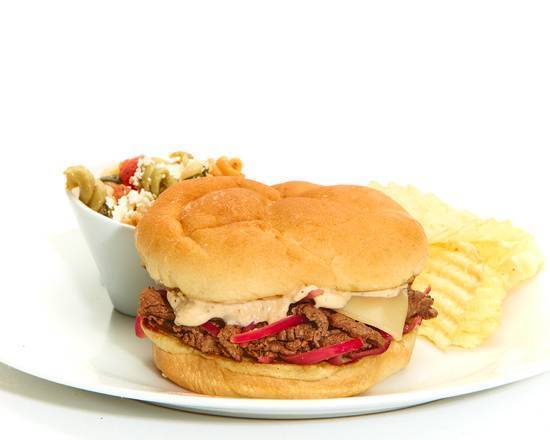Order Beef Tender Sandwich food online from Taziki Mediterranean Cafe store, Memphis on bringmethat.com