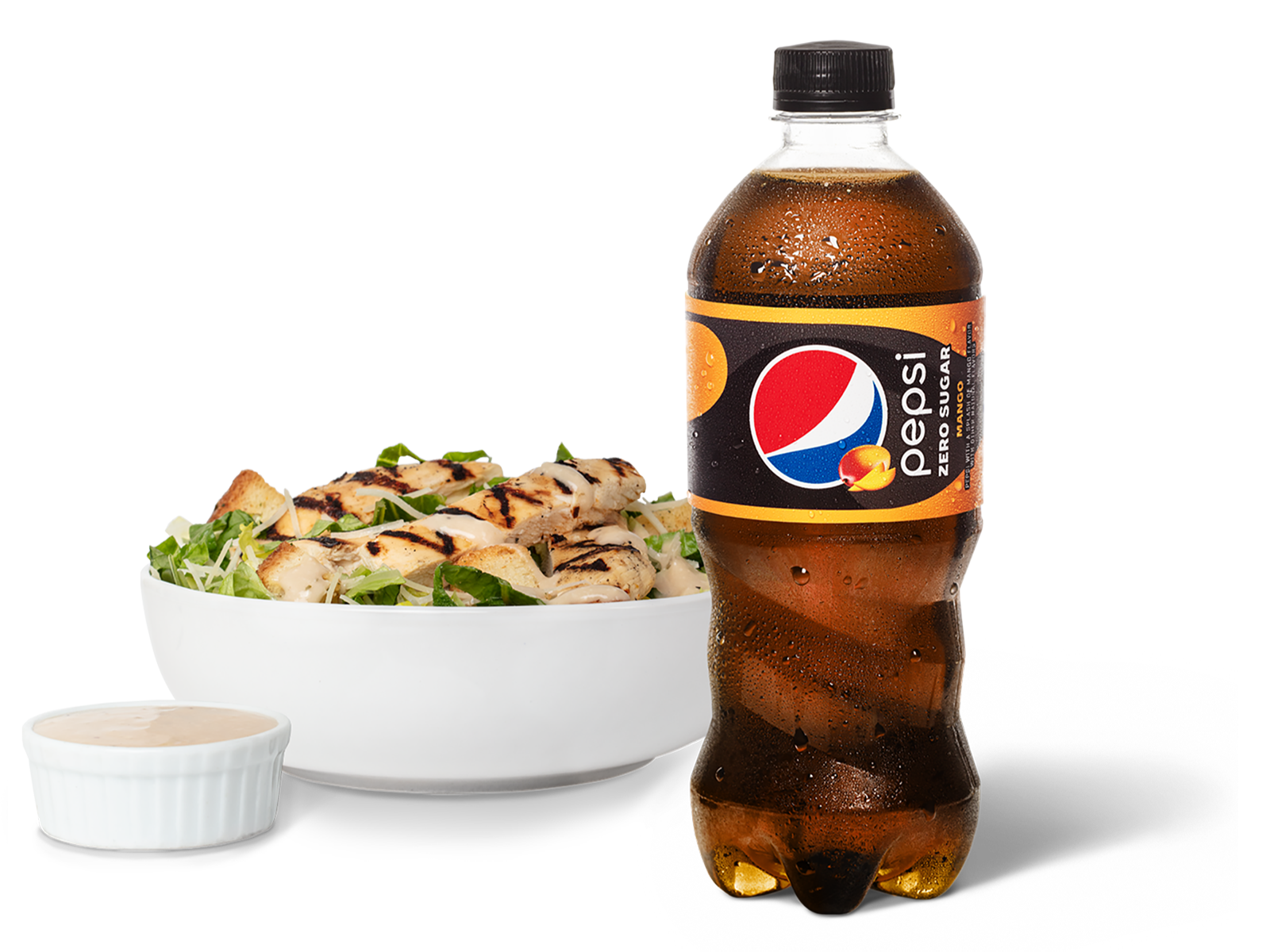 Order Chicken Caesar Salad & Pepsi Zero Mango food online from Pep Place store, Yuma on bringmethat.com