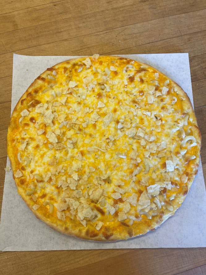 Order Macaroni & Cheese Pizza - Small 10'' food online from Big D Pizza store, Clyde on bringmethat.com