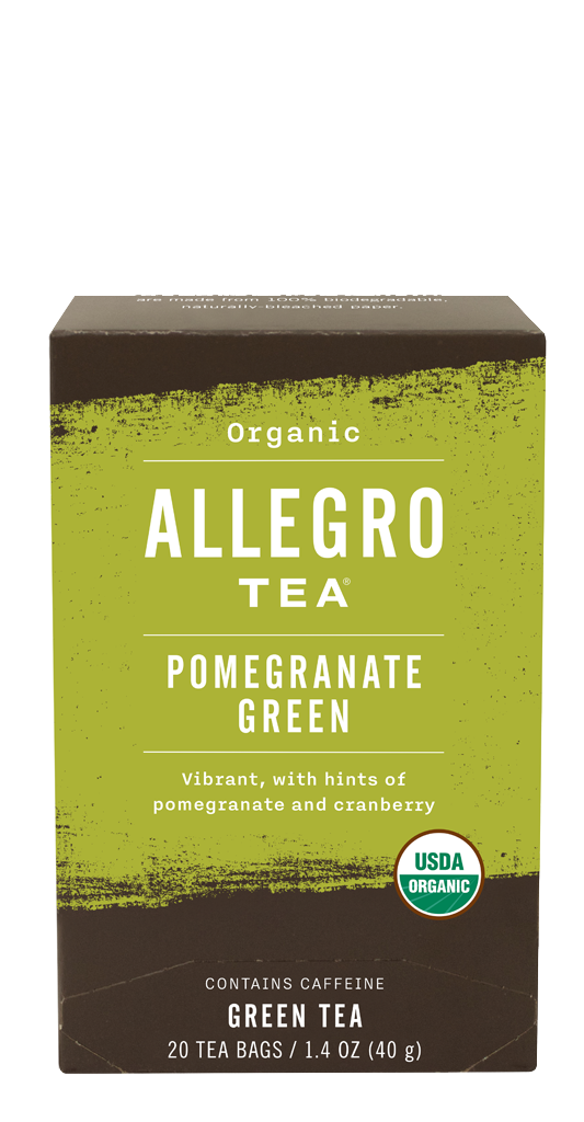 Order Organic Pomegranate Green food online from Allegro Coffee store, Raleigh on bringmethat.com