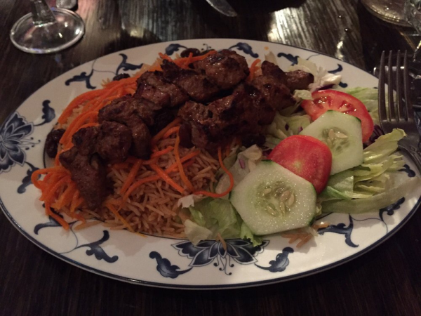 Order Kabuli Palow with Lamb Tikka Kebab Special food online from Ariana Afghan Restaurant store, New York on bringmethat.com