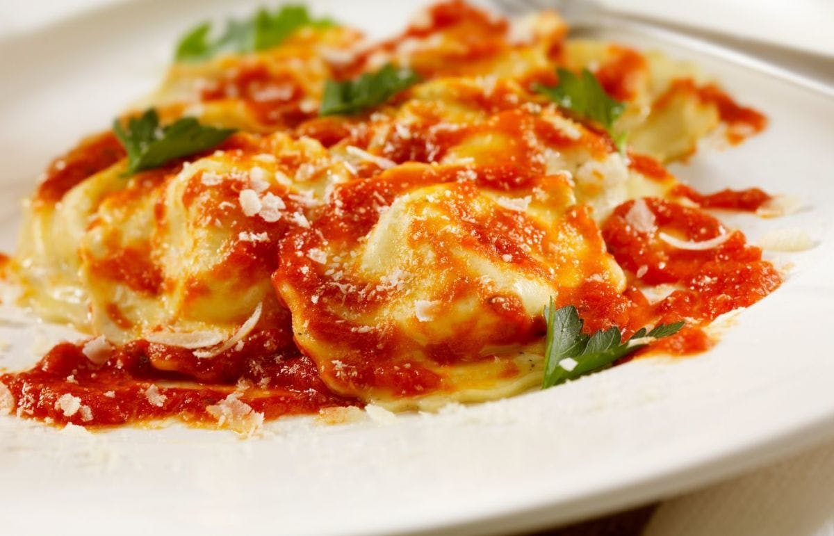 Order Kid's Cheese Ravioli - 4 Pieces food online from Golden Pizzeria store, Norfolk on bringmethat.com
